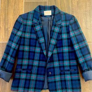 Plaid Pendleton blazer